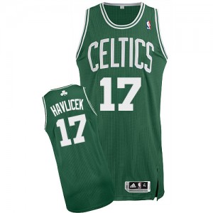 Maillot Adidas Vert (No Blanc) Road Authentic Boston Celtics - John Havlicek #17 - Homme