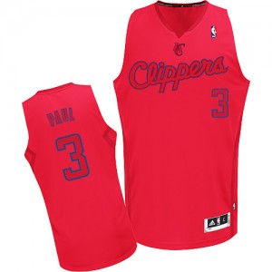 Maillot NBA Los Angeles Clippers #3 Chris Paul Rouge Adidas Authentic Big Color Fashion - Homme