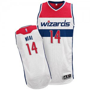 Washington Wizards Gary Neal #14 Home Authentic Maillot d'équipe de NBA - Blanc pour Homme