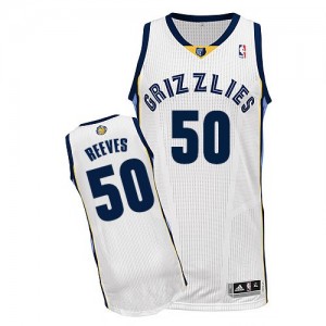 Maillot NBA Blanc Bryant Reeves #50 Memphis Grizzlies Home Authentic Homme Adidas
