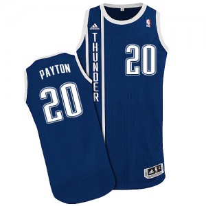 Maillot Adidas Bleu marin Alternate Authentic Oklahoma City Thunder - Gary Payton #20 - Homme