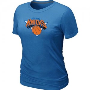 T-shirt principal de logo New York Knicks NBA Big & Tall Bleu clair - Femme