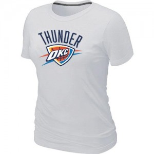 Oklahoma City Thunder Big & Tall Tee-Shirt d'équipe de NBA - Blanc pour Femme