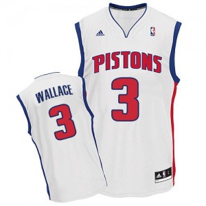 Maillot Swingman Detroit Pistons NBA Home Blanc - #3 Ben Wallace - Homme