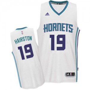 Maillot NBA Charlotte Hornets #19 P.J. Hairston Blanc Adidas Swingman Home - Homme