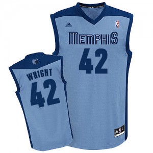 Maillot NBA Swingman Lorenzen Wright #42 Memphis Grizzlies Alternate Bleu clair - Homme