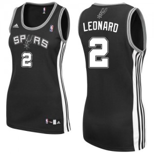 Maillot NBA Authentic Kawhi Leonard #2 San Antonio Spurs Road Noir - Femme