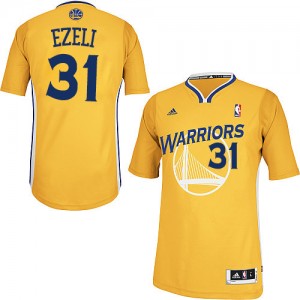 Maillot NBA Or Festus Ezeli #31 Golden State Warriors Alternate Swingman Homme Adidas