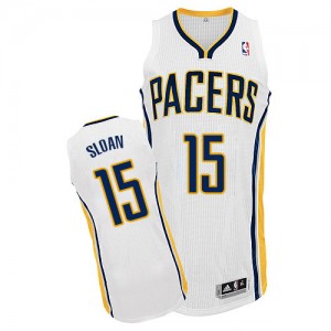 Maillot NBA Authentic Donald Sloan #15 Indiana Pacers Home Blanc - Homme