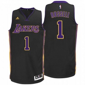 Maillot NBA Authentic D'Angelo Russell #1 Los Angeles Lakers Hollywood Nights Noir - Homme