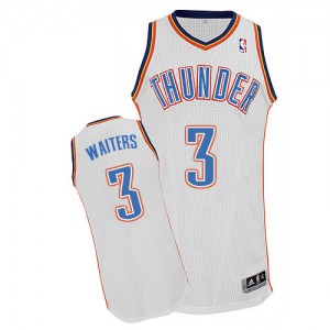 Maillot Adidas Blanc Home Authentic Oklahoma City Thunder - Dion Waiters #3 - Homme