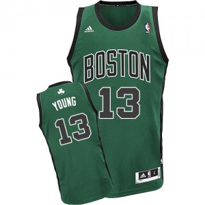 Boston Celtics James Young #13 Alternate Swingman Maillot d'équipe de NBA - Vert (No. noir) pour Homme