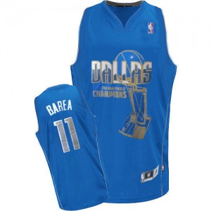 Maillot NBA Authentic Jose Barea #11 Dallas Mavericks Finals Champions Bleu - Homme