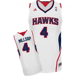 Maillot NBA Swingman Paul Millsap #4 Atlanta Hawks Home Blanc - Homme