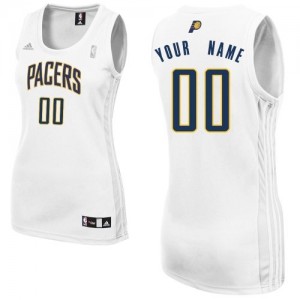 Maillot NBA Blanc Swingman Personnalisé Indiana Pacers Home Femme Adidas