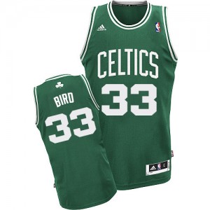 Maillot NBA Swingman Larry Bird #33 Boston Celtics Road Vert (No Blanc) - Homme