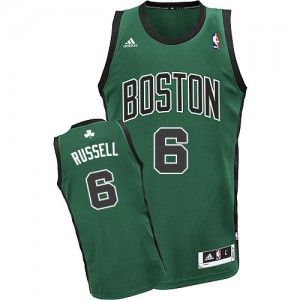 Maillot Swingman Boston Celtics NBA Alternate Vert (No. noir) - #6 Bill Russell - Homme