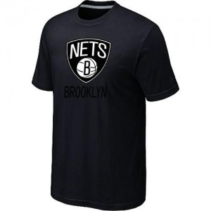 T-shirt principal de logo Brooklyn Nets NBA Big & Tall Noir - Homme