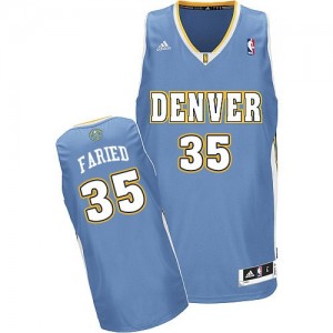 Maillot NBA Swingman Kenneth Faried #35 Denver Nuggets Road Bleu clair - Homme