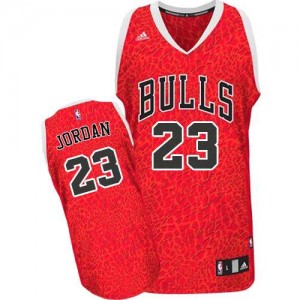 Maillot NBA Chicago Bulls #23 Michael Jordan Rouge Adidas Swingman Crazy Light - Homme