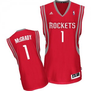Maillot NBA Swingman Tracy McGrady #1 Houston Rockets Road Rouge - Homme
