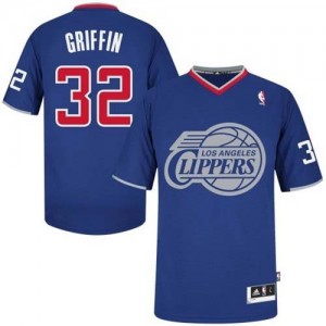 Maillot NBA Los Angeles Clippers #32 Blake Griffin Bleu royal Adidas Authentic 2013 Christmas Day - Homme