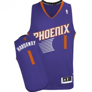 Phoenix Suns Penny Hardaway #1 Road Authentic Maillot d'équipe de NBA - Violet pour Homme