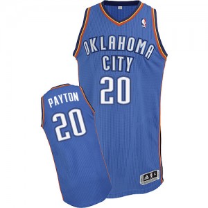 Maillot Adidas Bleu royal Road Authentic Oklahoma City Thunder - Gary Payton #20 - Homme