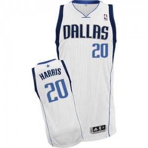 Maillot NBA Blanc Devin Harris #20 Dallas Mavericks Home Authentic Homme Adidas