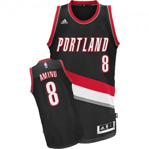 Portland Trail Blazers #8 Adidas Road Noir Swingman Maillot d'équipe de NBA boutique en ligne - Al-Farouq Aminu pour Homme