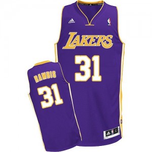 Maillot NBA Violet Kurt Rambis #31 Los Angeles Lakers Road Swingman Homme Adidas