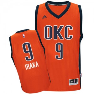 Oklahoma City Thunder #9 Adidas climacool Orange Authentic Maillot d'équipe de NBA Discount - Serge Ibaka pour Homme
