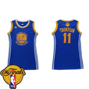 Maillot Adidas Bleu Dress 2015 The Finals Patch Authentic Golden State Warriors - Klay Thompson #11 - Femme