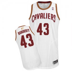 Maillot NBA Cleveland Cavaliers #43 Brad Daugherty Blanc Adidas Authentic Home - Homme