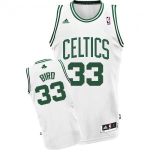Maillot Swingman Boston Celtics NBA Home Blanc - #33 Larry Bird - Homme