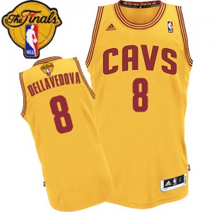 Cleveland Cavaliers #8 Adidas Alternate 2015 The Finals Patch Or Authentic Maillot d'équipe de NBA magasin d'usine - Matthew Dellavedova pour Homme