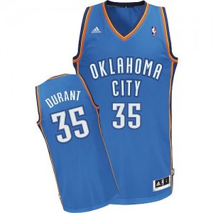 Maillot NBA Swingman Kevin Durant #35 Oklahoma City Thunder Road Bleu royal - Homme