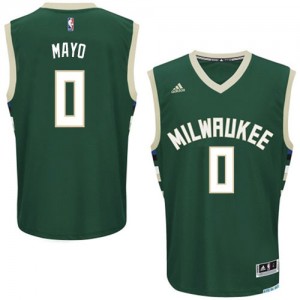 Milwaukee Bucks #0 Adidas Road Vert Swingman Maillot d'équipe de NBA à vendre - O.J. Mayo pour Homme