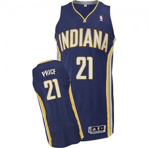 Maillot Adidas Bleu marin Road Authentic Indiana Pacers - A.J. Price #21 - Homme