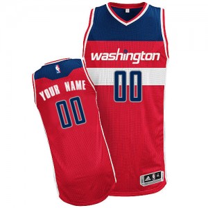 Maillot NBA Washington Wizards Personnalisé Authentic Rouge Adidas Road - Homme
