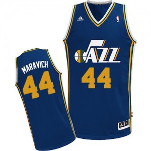 Maillot NBA Swingman Pete Maravich #44 Utah Jazz Road Bleu marin - Homme