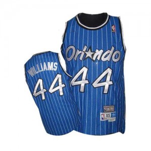 Orlando Magic Mitchell and Ness Jason Williams #44 Throwback Authentic Maillot d'équipe de NBA - Bleu royal pour Homme