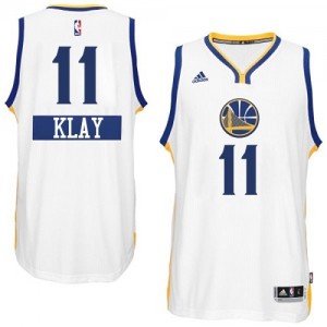 Golden State Warriors Klay Thompson #11 2014-15 Christmas Day Authentic Maillot d'équipe de NBA - Blanc pour Homme