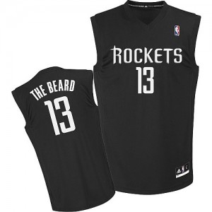 Maillot Authentic Houston Rockets NBA The Beard Noir - #13 James Harden - Homme