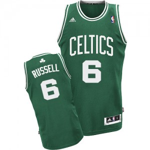 Maillot NBA Swingman Bill Russell #6 Boston Celtics Road Vert (No Blanc) - Homme