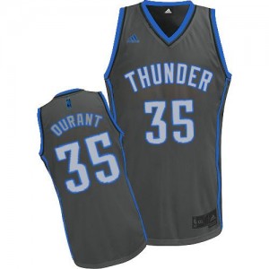 Maillot NBA Swingman Kevin Durant #35 Oklahoma City Thunder Graystone Fashion Gris - Homme