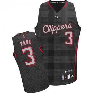 Los Angeles Clippers #3 Adidas Rhythm Fashion Noir Authentic Maillot d'équipe de NBA Magasin d'usine - Chris Paul pour Homme