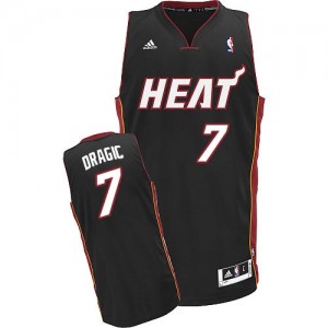 Miami Heat Goran Dragic #7 Road Swingman Maillot d'équipe de NBA - Noir pour Homme