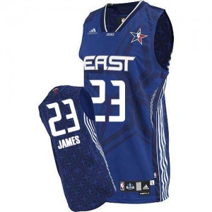 Cleveland Cavaliers #23 Adidas 2010 All Star Bleu Authentic Maillot d'équipe de NBA pour pas cher - LeBron James pour Homme