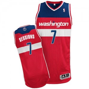 Maillot NBA Authentic Ramon Sessions #7 Washington Wizards Road Rouge - Homme